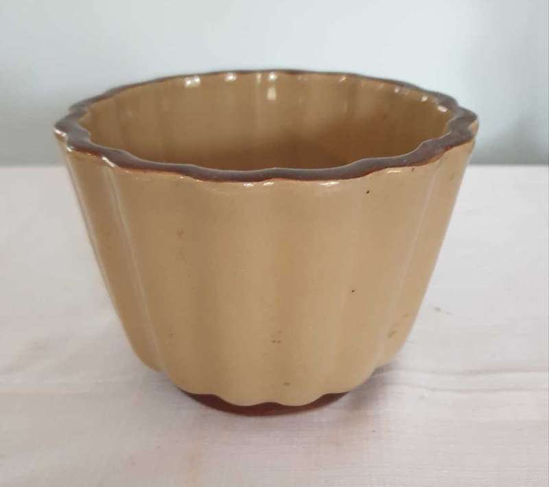 Antique English Bourne Denby Round Ironstone Mould from the 1940's