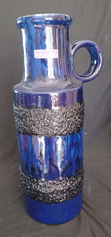 Scheurich Blue Fat Lava Vase