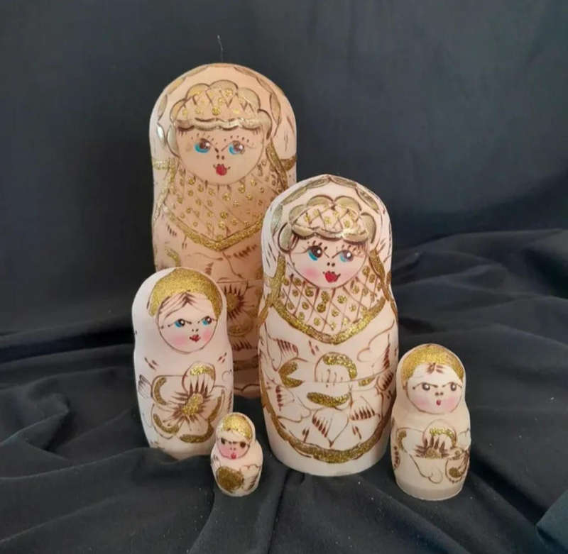 Vintage Russian Nesting Dolls
