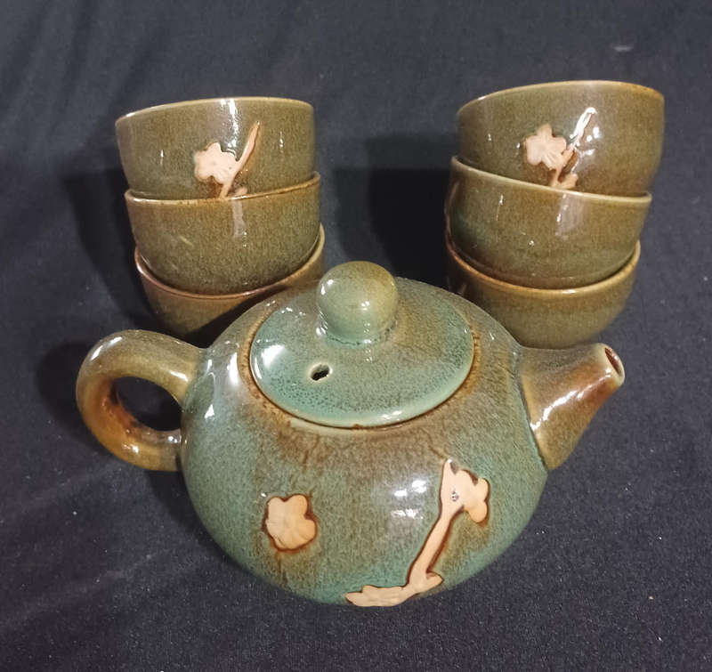 TJ Global ceramic tea set for traditional Chinese tea ceremony