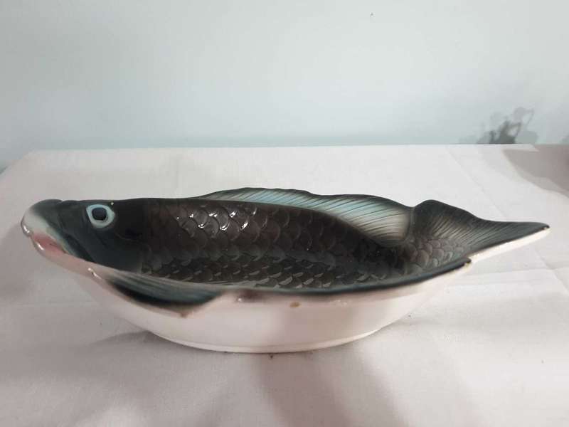 Vintage Japanese Ceramic Fish Bowl