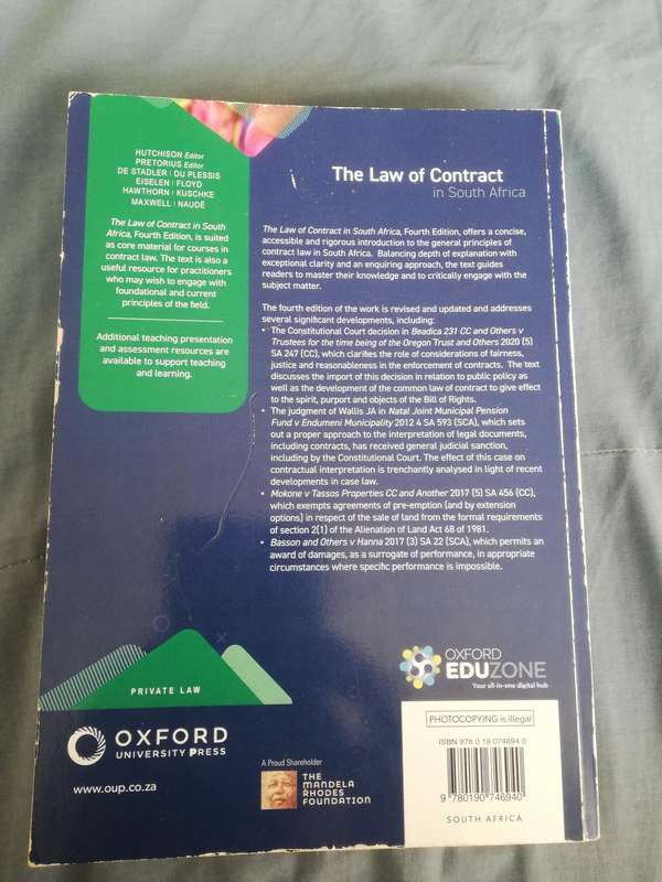 The Law of Contract in South Africa 4e - Paperback