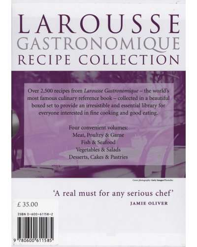 Larousse Gastronomique Recipe Collection - Meat Poultry Fish Seafood Vegetables - Box Set Hardcover