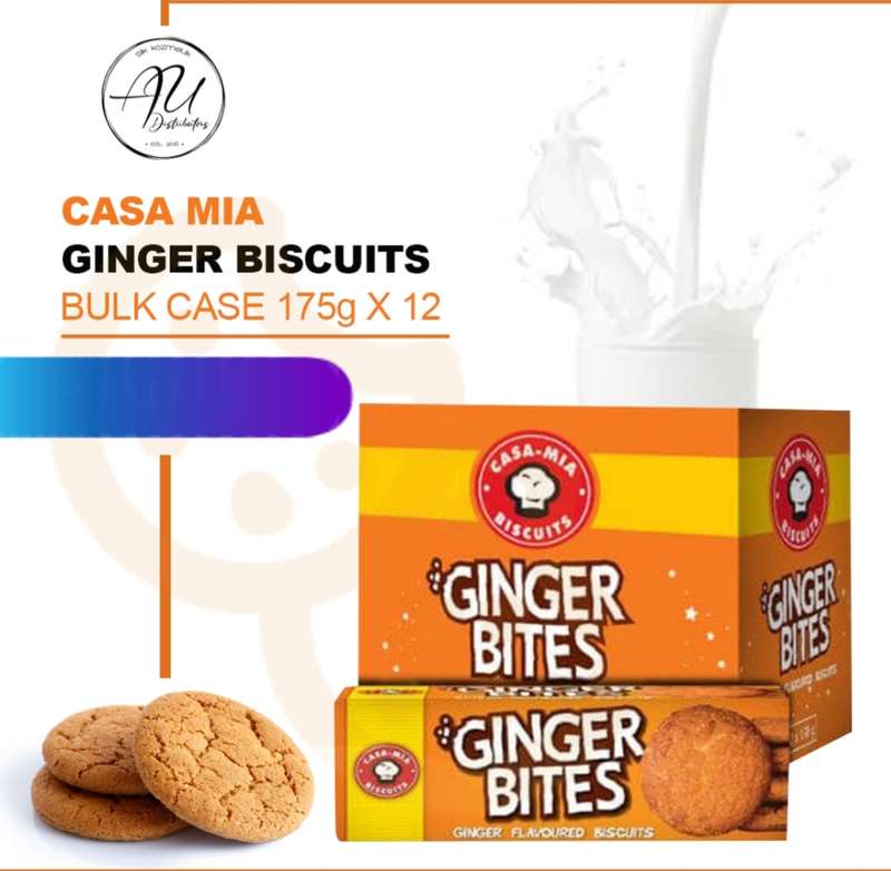 Biscuits Casa-Mia Range Choc Chip, Ginger, Oats Crunch, Lemon Creams and other flavors. 1 x 12