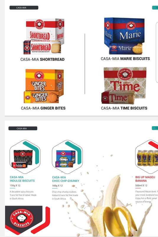 Biscuits Casa-Mia Range Choc Chip, Ginger, Oats Crunch, Lemon Creams and other flavors. 1 x 12