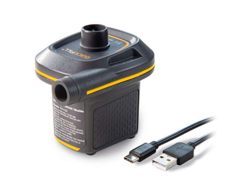 Intex Mini USB Electric Air Pump for Rapid Inflation + Nozzle Pack