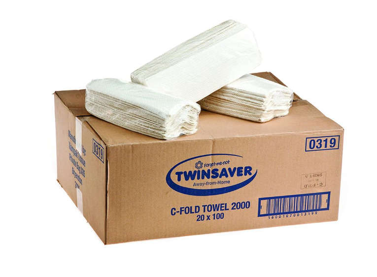 Twinsaver Flat Hand Towel 2000 0ne Ply