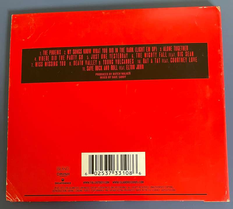 Fall Out Boy Save Rock and Roll CD