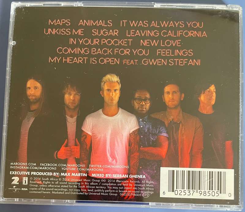 Maroon 5 V CD