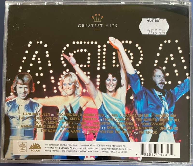 ABBA Gold Greatest Hits CD