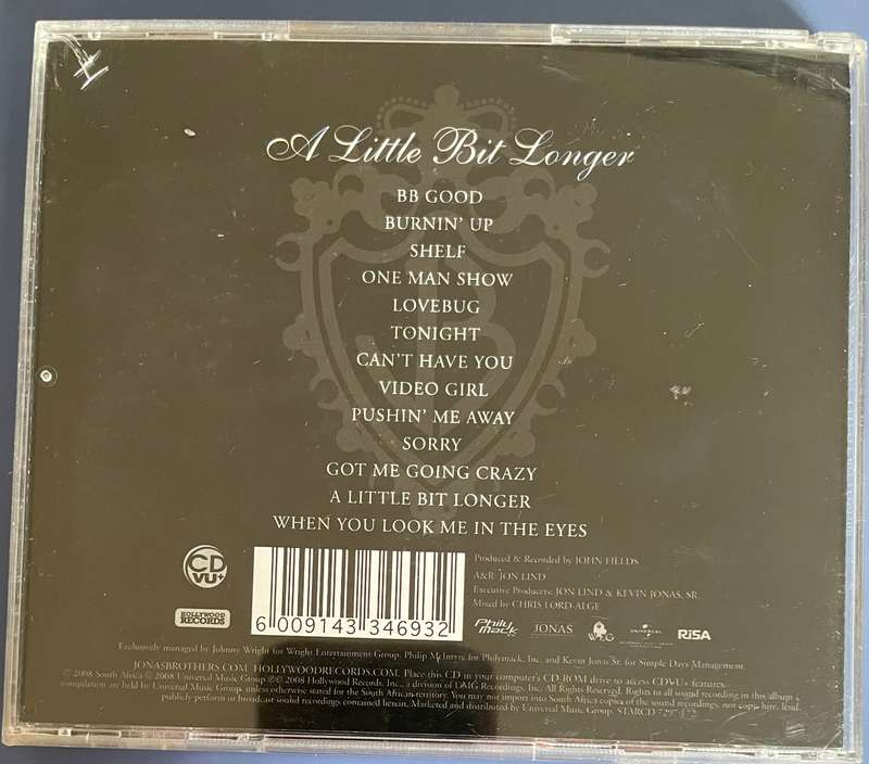 Jonas Brothers A Little bit Longer CD