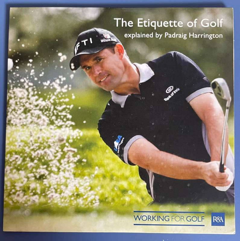 The Etiquette of Golf explained by Padraig Harrington CD