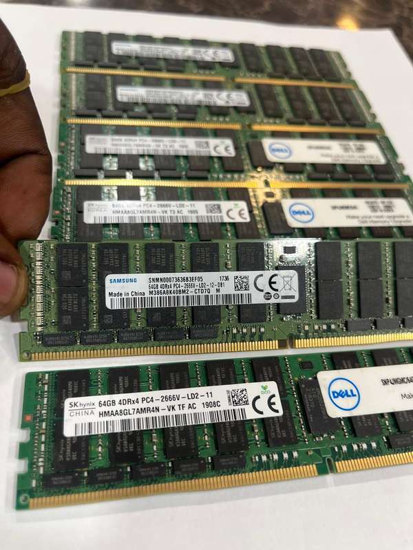 64GB PC4-21300-R (2666Mhz) ECC Registered Server Memory RAM Pre-Owned.