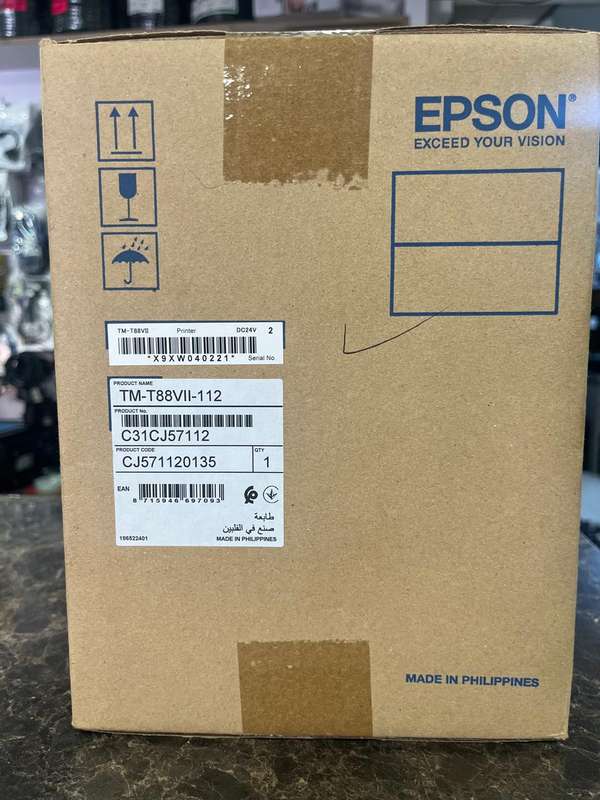 Epson TM-T88VII (112) Wired and Wireless Thermal POS Printer New.