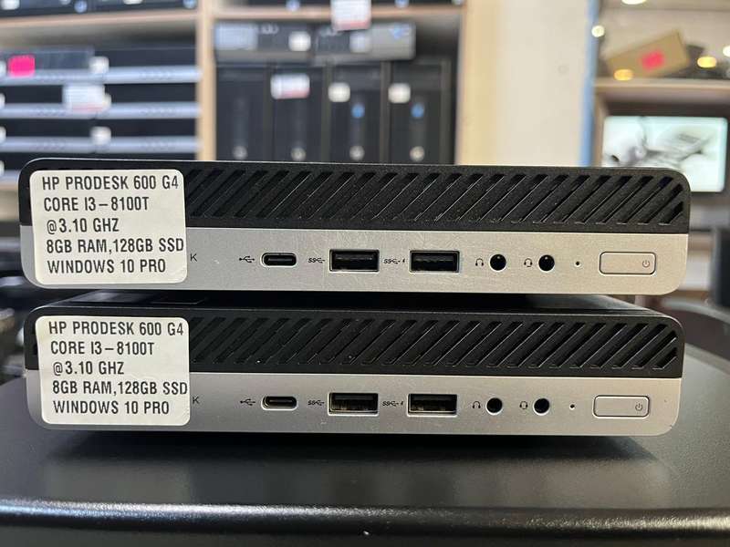 HP ProDesk 600 G4 Intel i3, 8th Gen USFF PC with 8GB Ram + Win 10 Pro