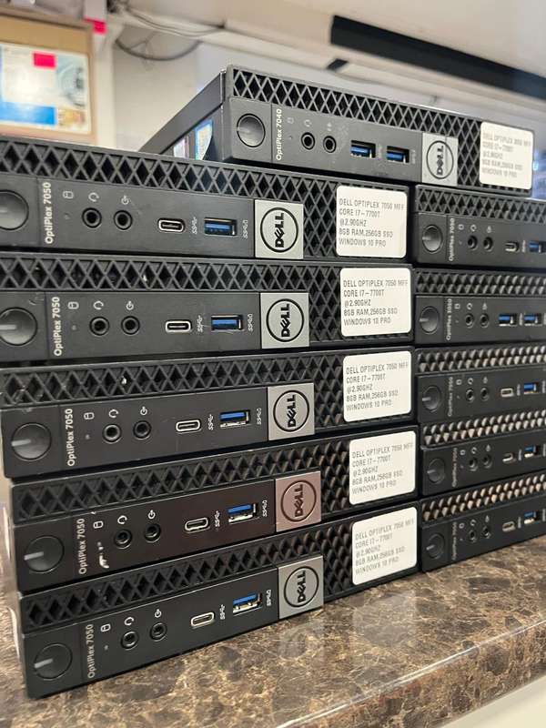 Dell OptiPlex 7050  Intel 7th Gen i7-7700T Quad Core  8GB DDR4  256GB SSD Win 10 Pro Mini pc