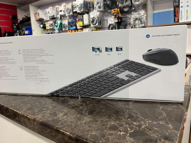 DELL KM7321W Premier Multi-Device Wireless Keyboard and Mouse with bluetooth  (QWERTY)