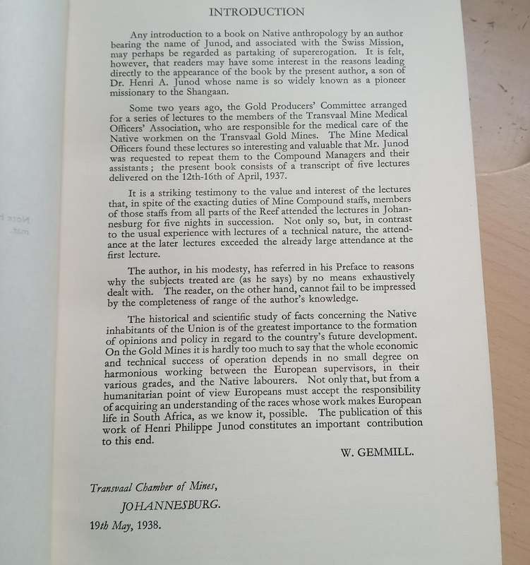 Bantu Heritage by Junod, H.P. Published by Johannesburg, Hortors, 1937