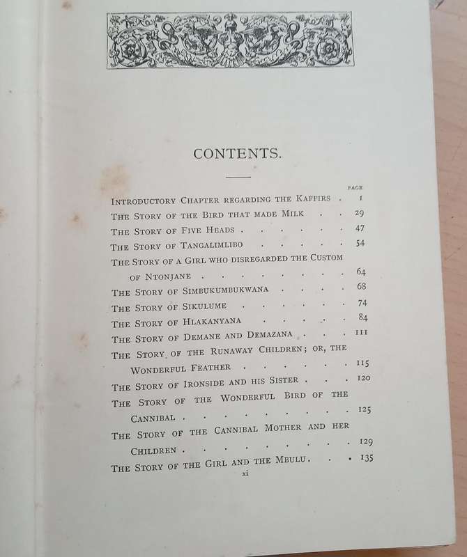 Kaffi,r Folk Lore  1882 First Edition by George McCall Theal