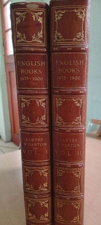 English Books 1475-1900 A Signpost for Collectors(Sawyer & Darton) 1927  Volume 1 and 2