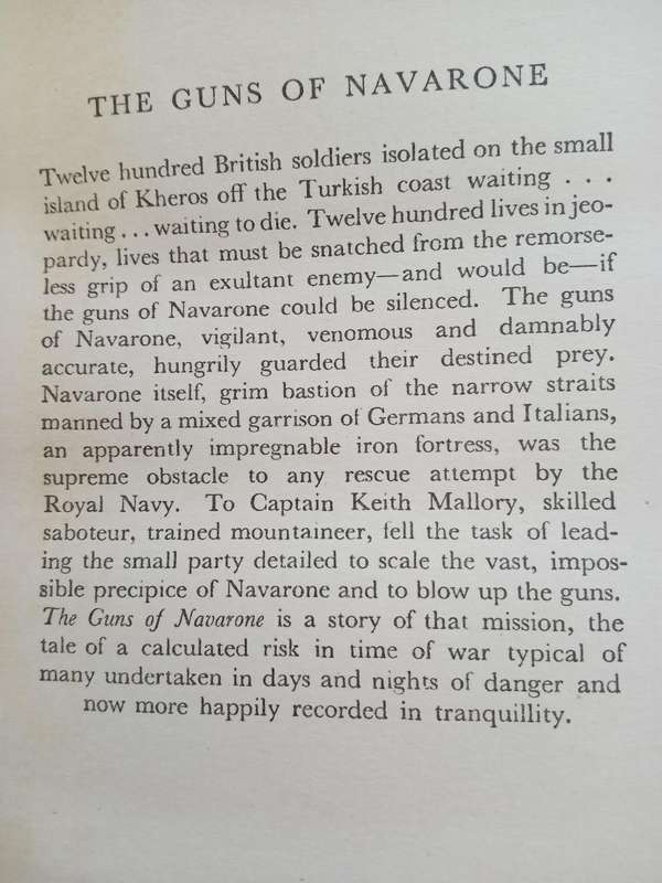 The Guns of Navarone-Alistair Maclean-1st Edition 1957