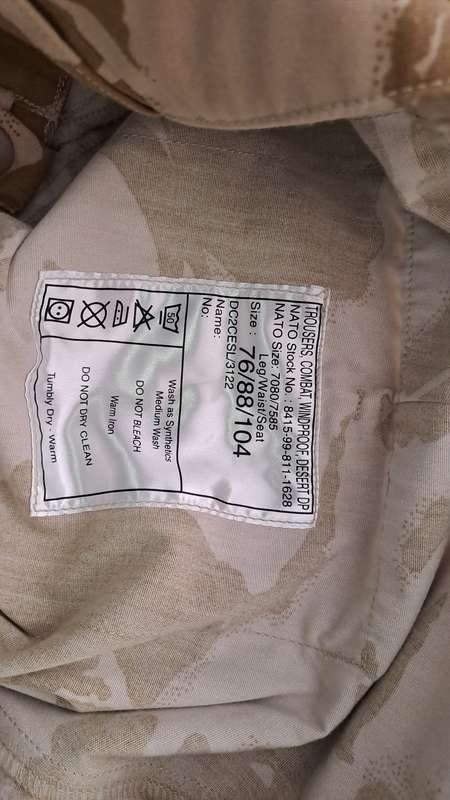 British tropical desert DPM shirt and trousers