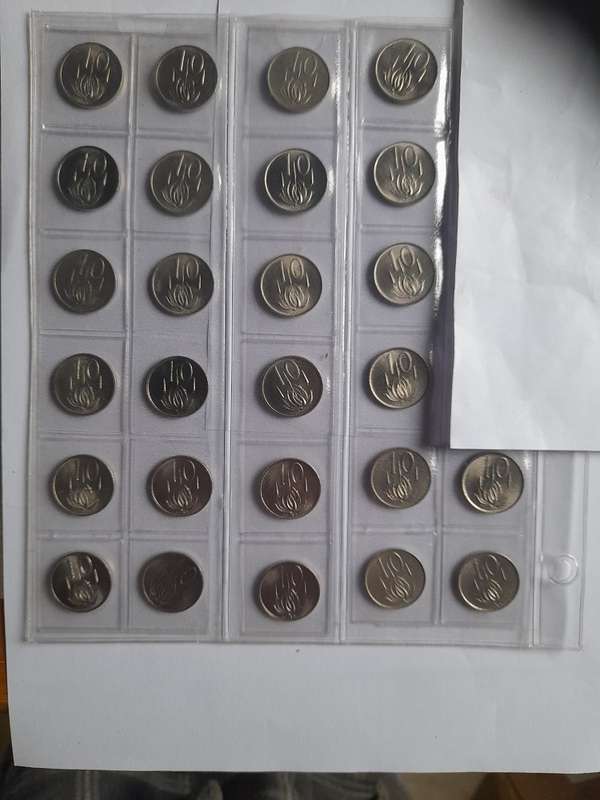 RSA Nickel 20c Set 2nd dec series 1965 - 1990