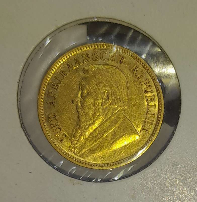 1896 Extra Fine ZAR Gold Kruger 1/2 Pond . VERY Good investment