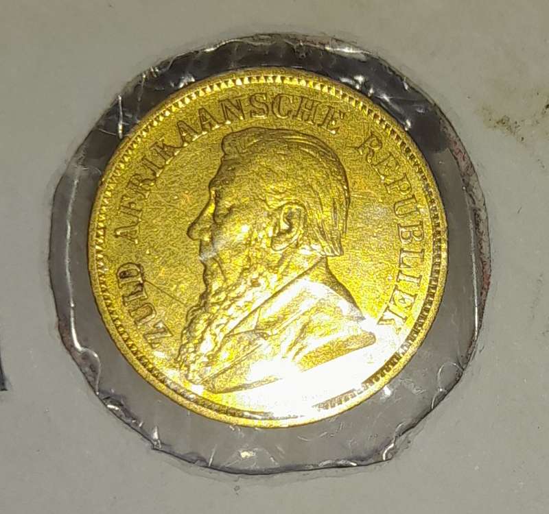 1897 Extra Fine ZAR Gold Kruger 1/2 Pond. VERY good investment