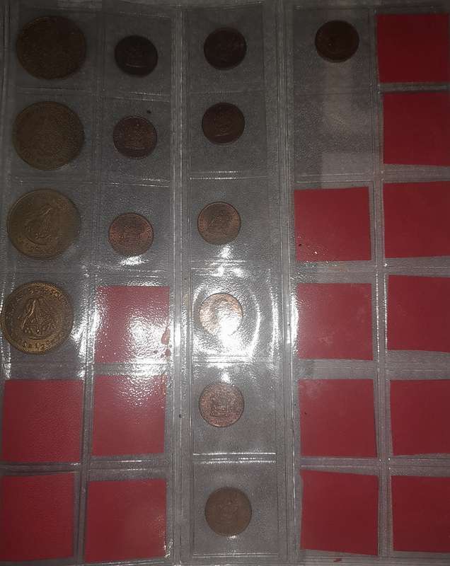 Half cent set 1961 to 1964 & 1970 to 1979 Extra Fine Copper & Bronze collection coins