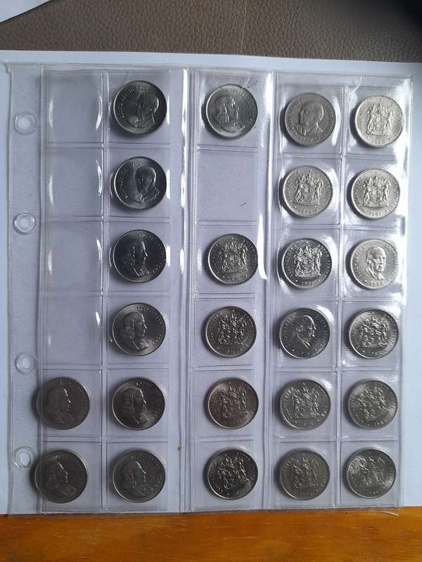 RSA Nickel 20c Set 2nd dec series 1965 - 1990
