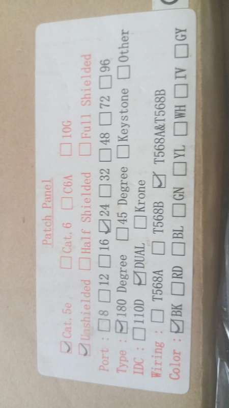 24 Port Patch Panel 5e