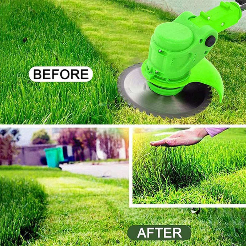 Electric cordless lawn mower comes with two rechargeable batteries