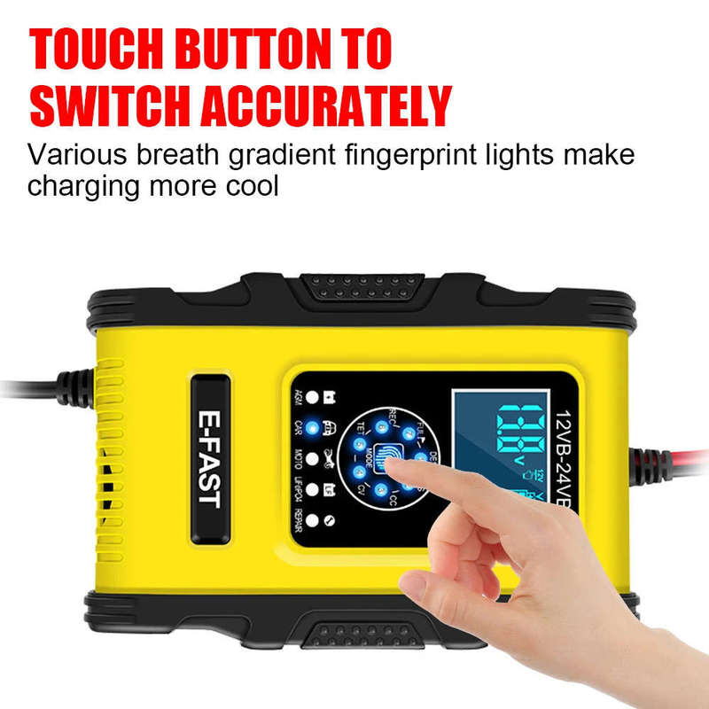12V 12A-24V 6A Lithium Battery Charger Smart Charger Lead Acid Battery Charger