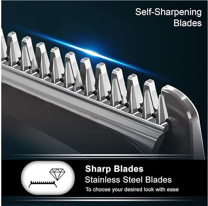 Rechargeable 11in1 IPX6 Grooming Kit, Trimmer for Men Waterproof