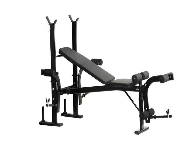 Weight Lifting Bench with Barbell Rack for Workout and Fitness Training