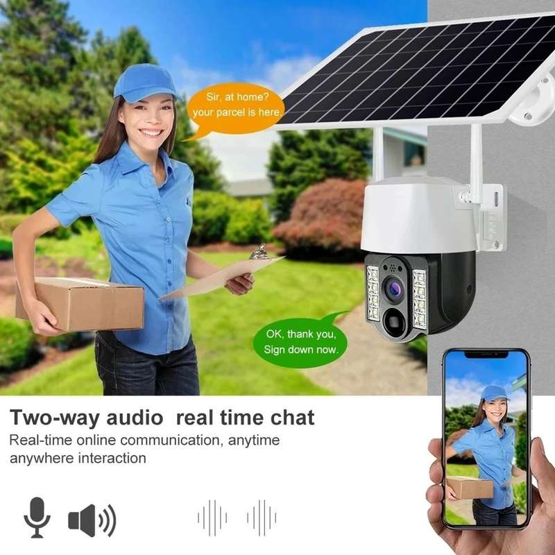 Automatic Home Security Solar Powered WIFI Surveillance Camera