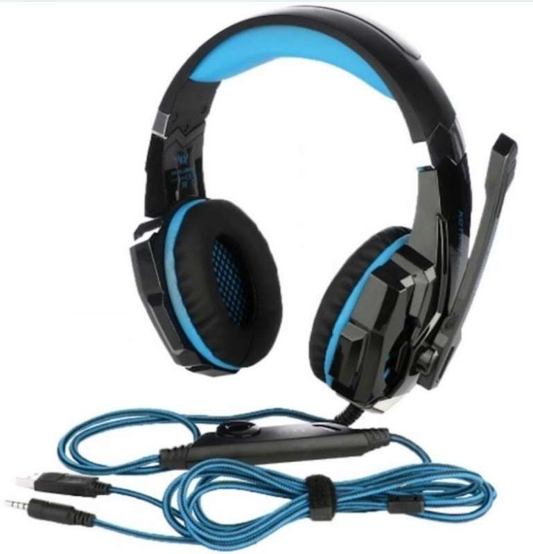 SECONDHAND Gaming Headphones with Mic & LED- G9000 Gaming Headset, Pro Headsets - Blue