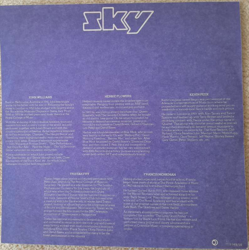 SKY2 vinyl LP Double Album - Featuring John Williams - Classic Rock fusion - Collector's Item