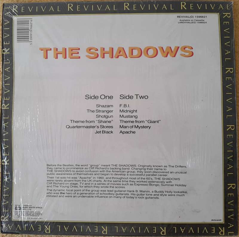 The Shadows Revival - vinyl LP record - Collector's Item - Unforgettable music!