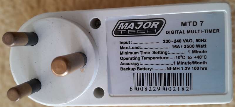 Major Tech MTD 7 Digital Multitimer