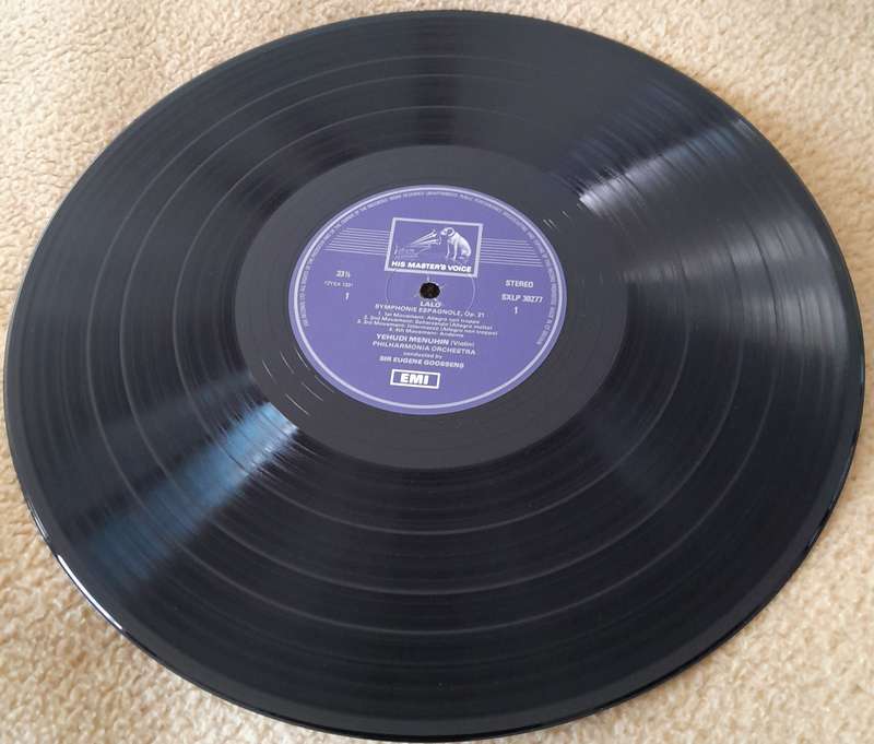 HMV Concert Classics vinyl LP Record - Yehudi Menuhin with Sir Eugene Goosens - Collector's Item