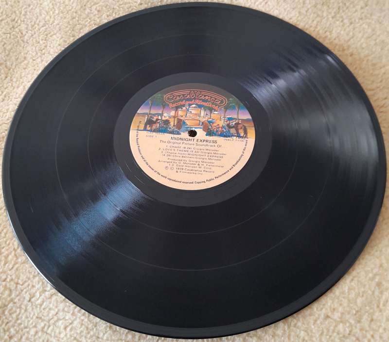 Midnight Express vinyl LP Record - Collector's Item - Music by Giorgio Moroder - Good memories!