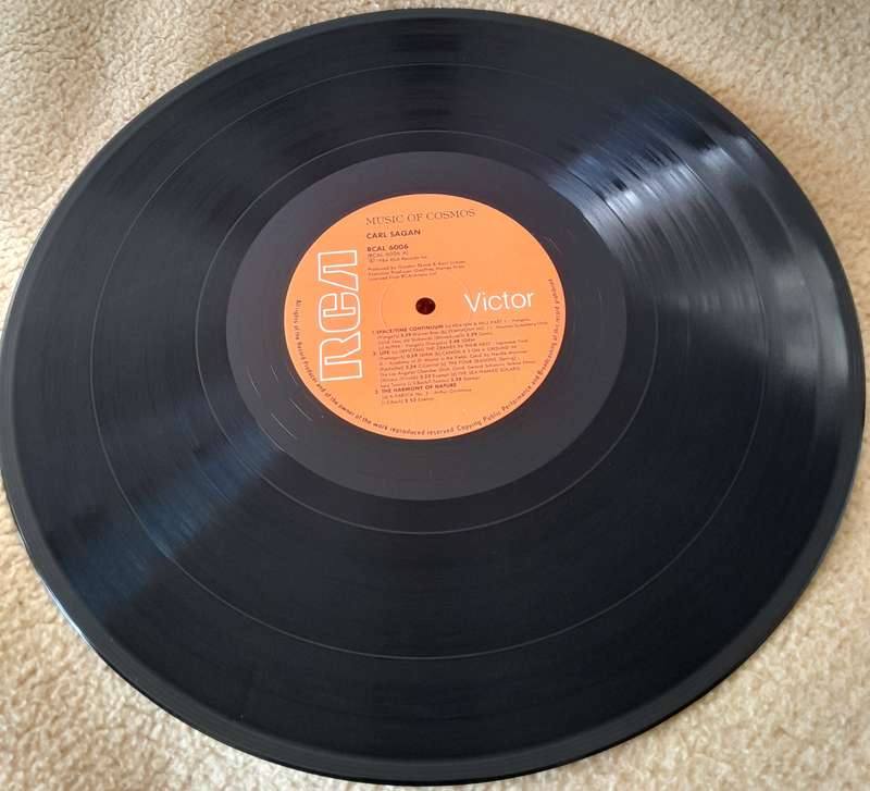 The Music of Cosmos vinyl LP record (Carl Sagan) - Classic Collector's Item