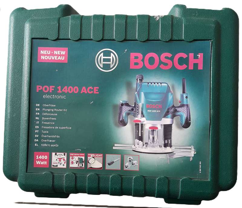 Bosch POF 1400 ACE Plunge Router. Shaping, routing, countersinking, edging. Almost New.