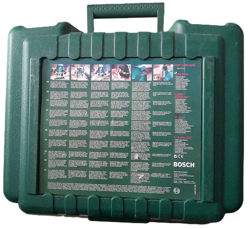 Bosch POF 1400 ACE Plunge Router. Shaping, routing, countersinking, edging. Almost New.