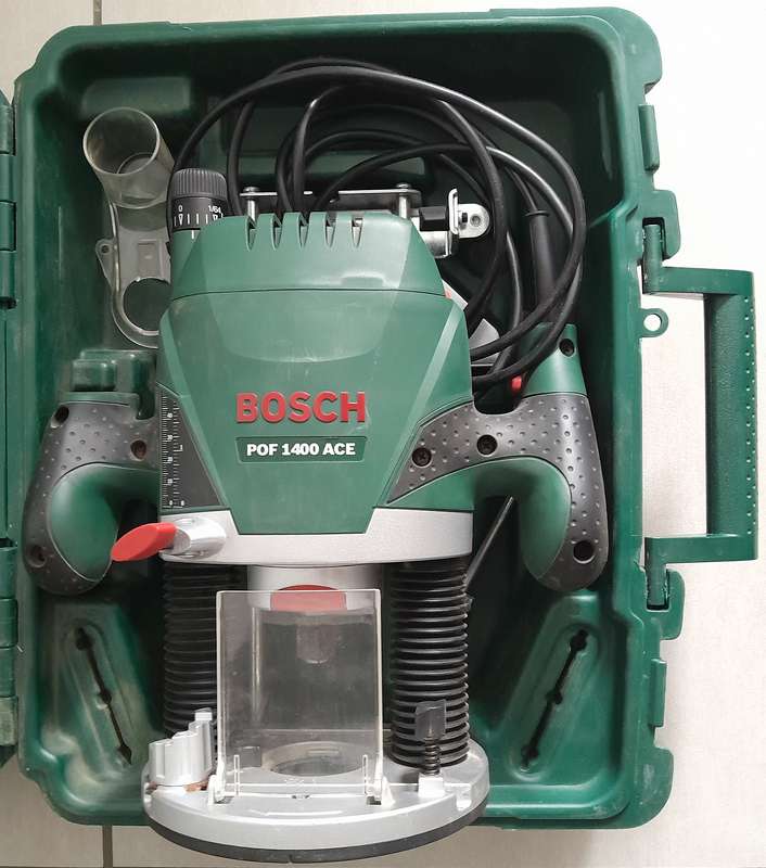 Bosch POF 1400 ACE Plunge Router. Shaping, routing, countersinking, edging. Almost New.
