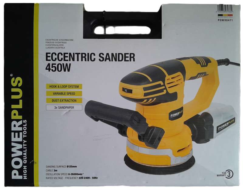 Powerplus Eccentric Sander POWX0471. Brand New.