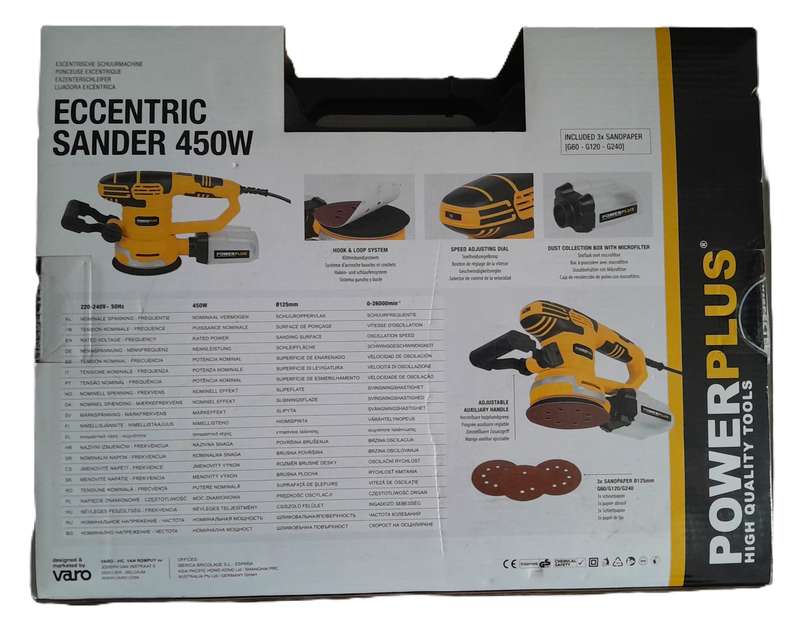 Powerplus Eccentric Sander POWX0471. Brand New.