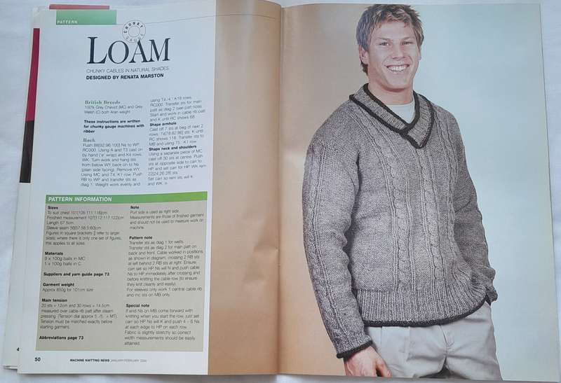 Knitting Machine News Jan 2004 magazine - Ideal for both beginners and experienced knitters